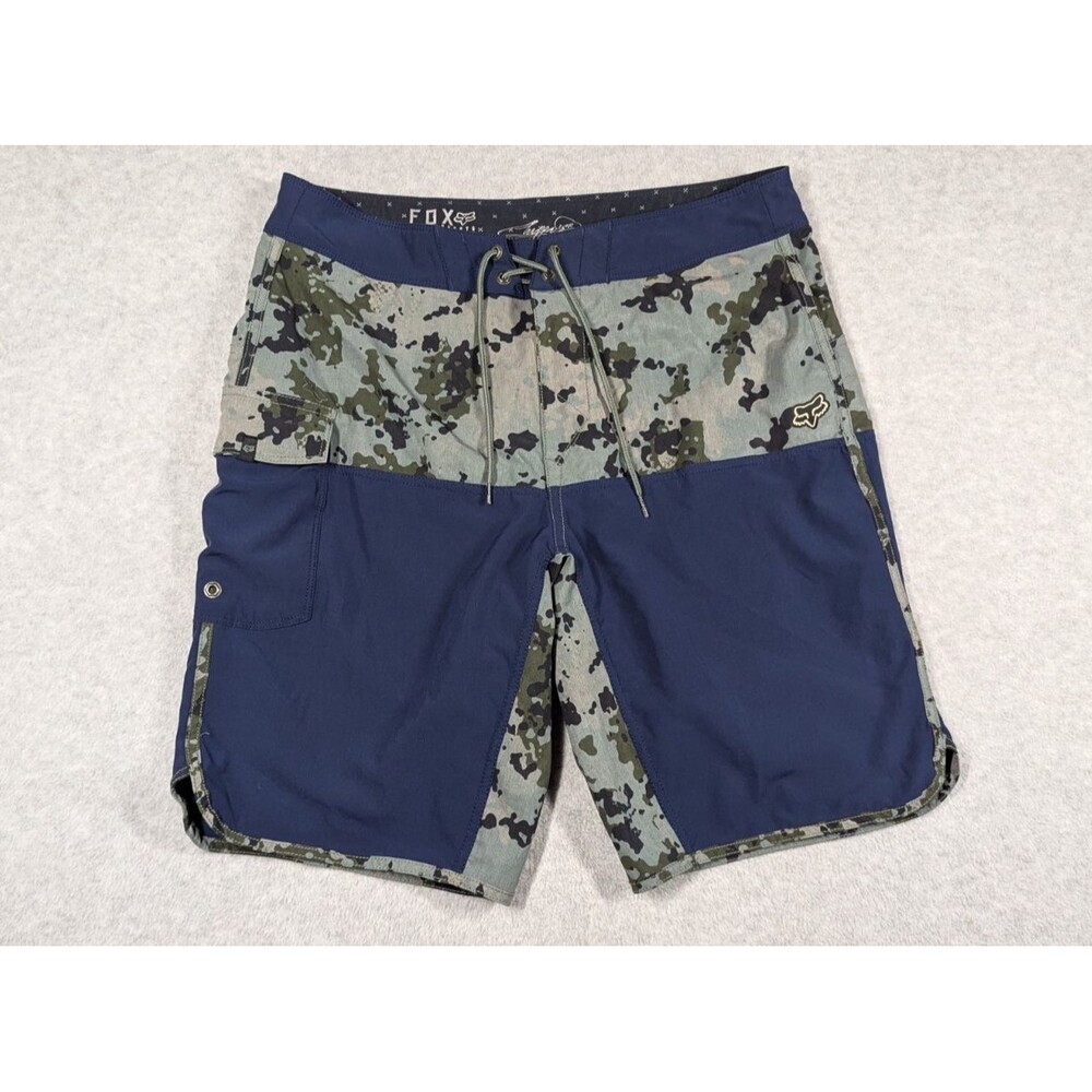 Fox Head‎ Men Shorts 33x10 Boardshorts Chippa Wilson Camo Solid Surf Swim